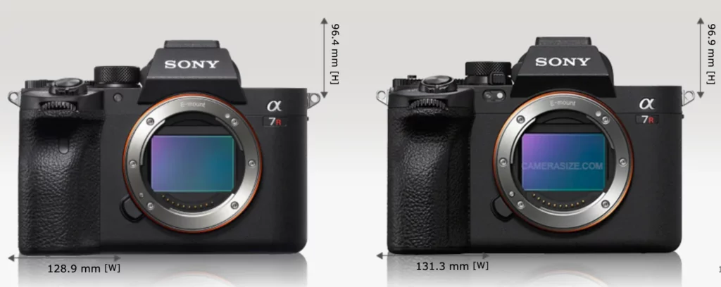 Sony A7R IV (a sx) Vs. Sony A7R V (dx)