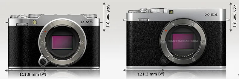 Fujifilm X-M5 (sx) Vs X-E4 (dx)